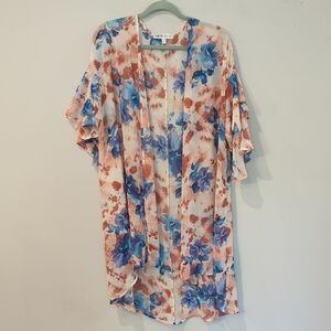Duster Floral Kimono Cardigan‎ - Meri Skye size 1X